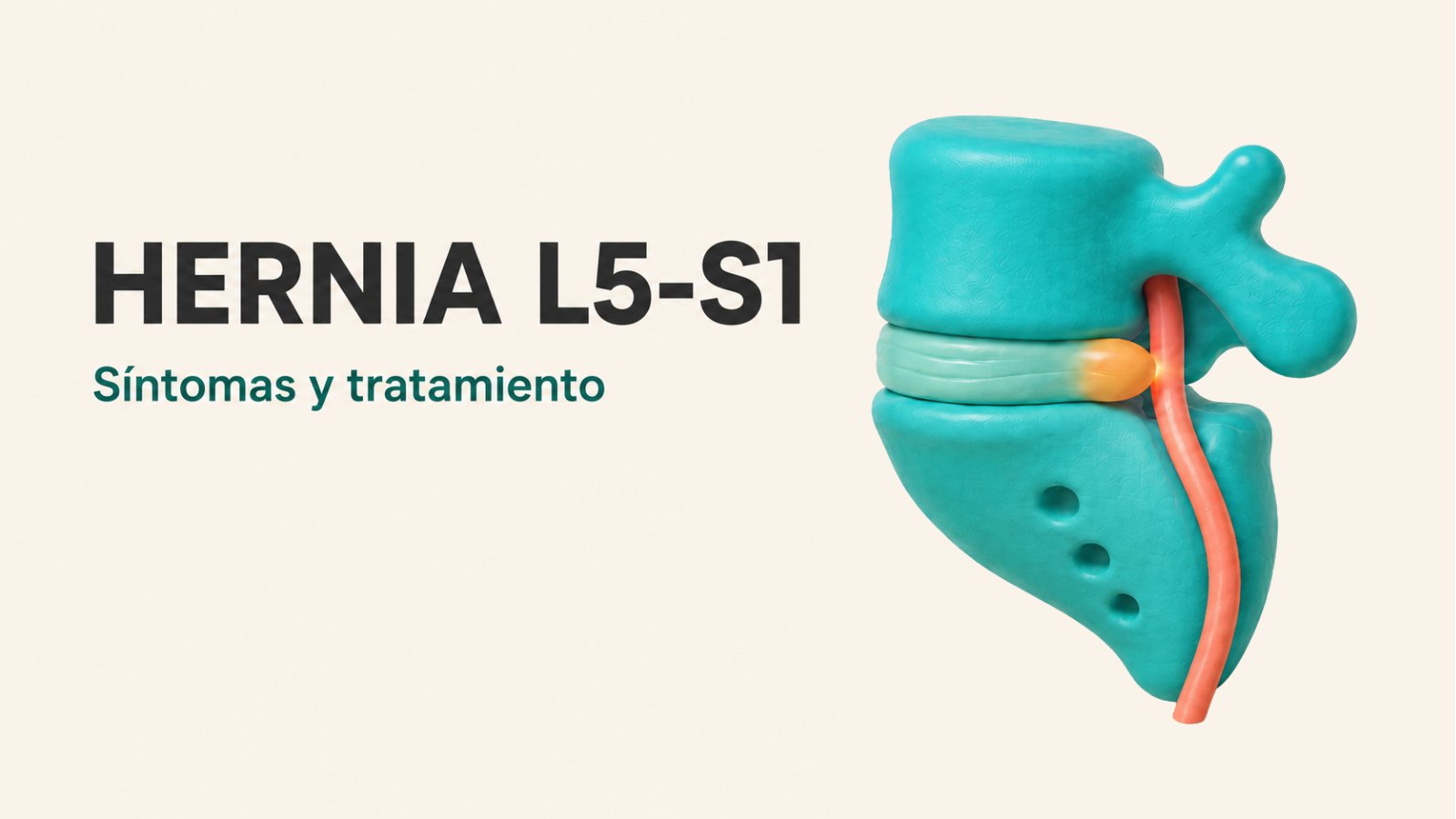 Hernia L5-S1: síntomas y tratamiento