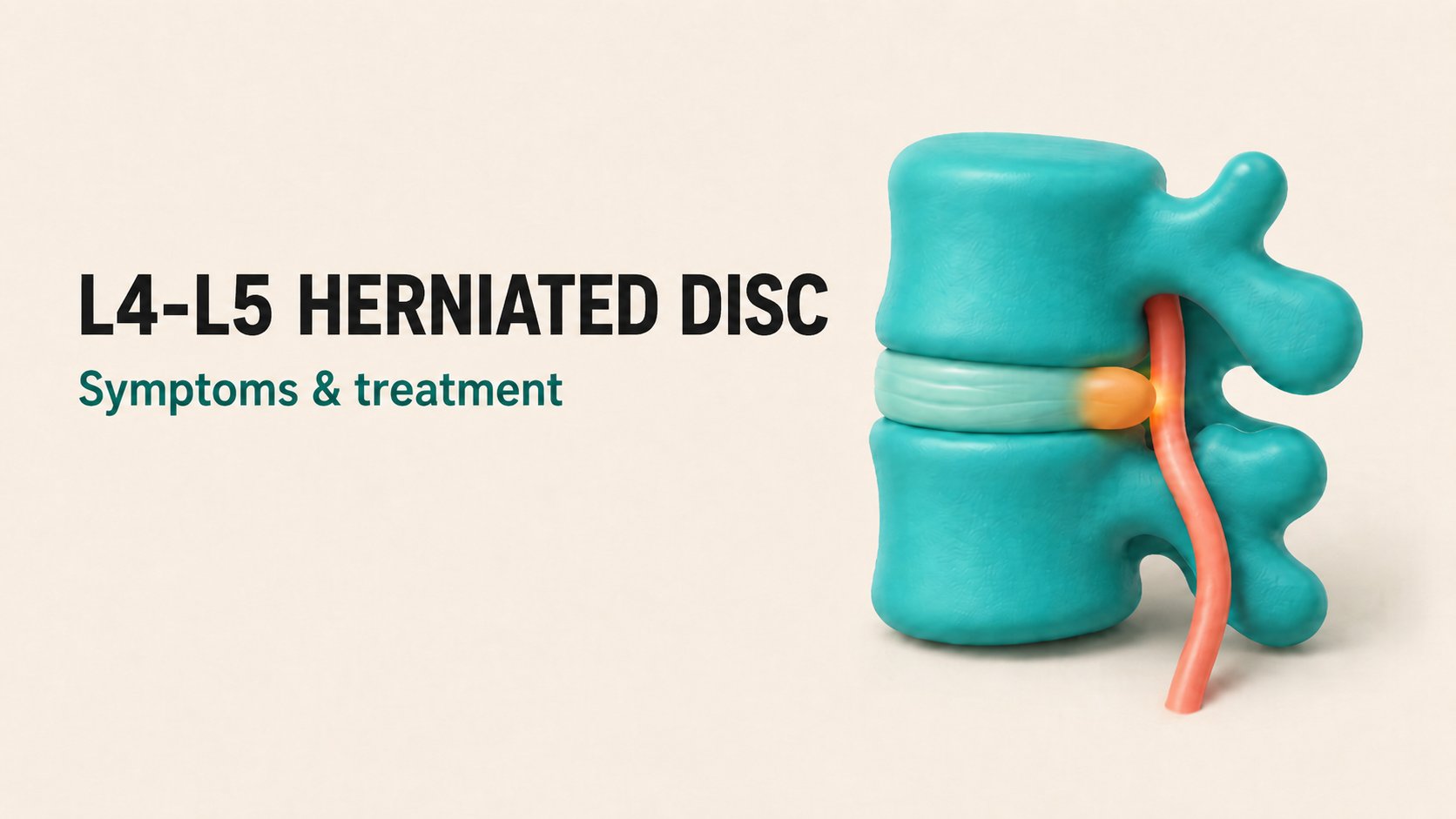 L4-L5 herniated disc: symptoms & care