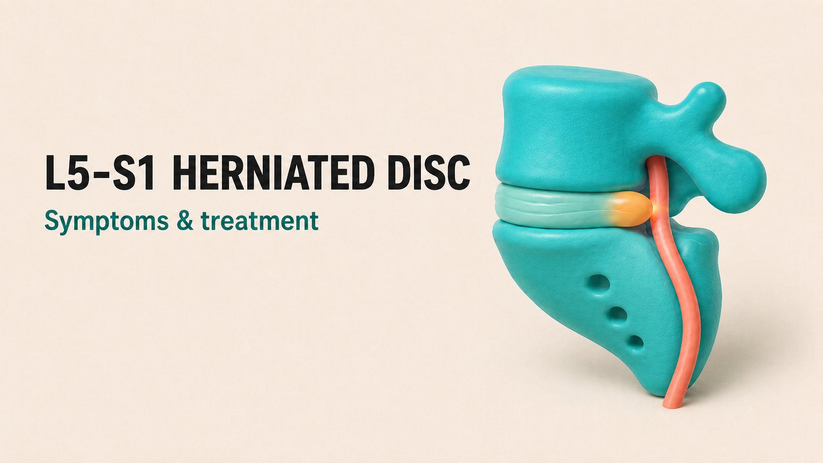 L5-S1 herniated disc: symptoms & care
